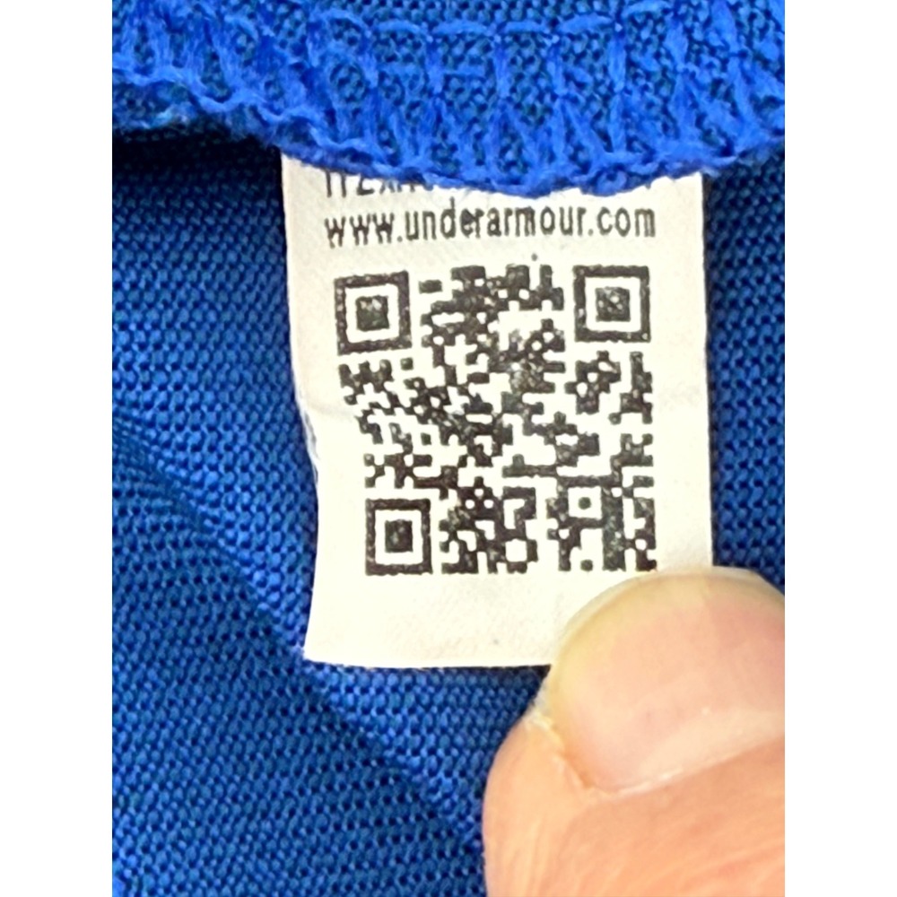 Kids Under Armour Royal Blue Logo T Shirt Short Sleeve Athletic‎ Sz M YMD - Picture 9 of 9